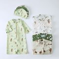 thumbnail image 4 of Baby Boy Swimsuit Zipper Rashguard Sunsuit Half Zip Up Bathing Suit Casual Boy Swim Trunks Beige 3-4 Years, 4 of 4
