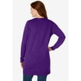 thumbnail image 2 of Woman Within Plus Size Perfect Longer-Length Cotton Cardigan Sweater, 2 of 6