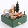thumbnail image 1 of RV Caja de música de caballo de madera, juguetes para niños, Festival de Navidad, regalo creativo, caja de música de tren de mano brillar Electrónica, 1 of 5