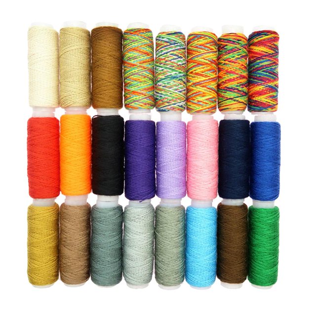 Juego de 24 de Coser, Hilo de de Coser, Hilo de Poliéster, Juego de Colores de Hilo de Coser Zulema Hilo de coser de poliéster