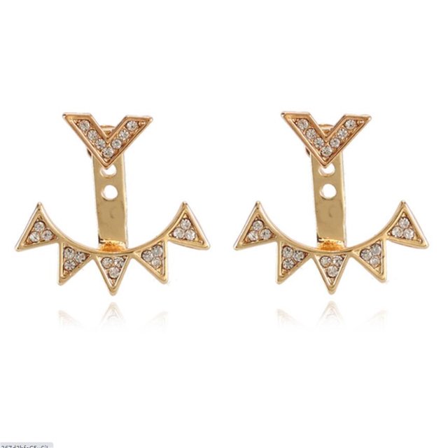 Aretes de personalidad Hojas Aretes de diamantes hermosos Malla irregular Wmkox8yi sjalhkljlk4128