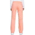 thumbnail image 3 of Dickies Essence Medical Scrubs Pant for Women Mid Rise Straight Leg Drawstring DK106P, XL Petite, Orange Zest, 3 of 7