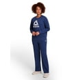 thumbnail image 3 of Reebok Women's and Women's Plus Sport Core Crewneck and Straight Leg Pant 2-Piece Set, Sizes XS-4X, 3 of 8