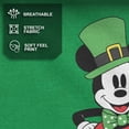 thumbnail image 4 of Men's Mickey & Friends St. Patrick's Day Retro Portrait Graphic Tee Kelly Heather 2X Large, 4 of 8