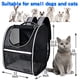 thumbnail image 3 of Mochila Para Mascotas BAGLHER Ventilada Con Cómodas Correas Soporte Grueso Entrada Bidireccional Negra, 3 of 3