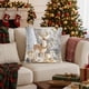 thumbnail image 5 of Herunwer Linen Plush Cartoon Snowman Print Pillowcase, Christmas Decorative Pillow Pillowcase (Without Pillow core), 5 of 6