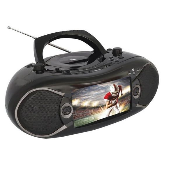 Naxa 7 in. Bluetooth DVD Boombox & TV