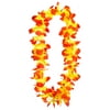 Flashing Blinking Light Up Hawaiian Flower Luau Party Fabric Lei, 36"