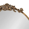 thumbnail image 4 of Kate and Laurel Arendahl Ornate Glam Round Mirror, 24 Inch Diameter, Gold, Dramatic Baroque Style Wall Mirror for Vintage Antique Inspired Home Decor Aesthetic, 4 of 8