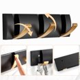 thumbnail image 3 of Dinheiro Perchero montado en la Pared con Ganchos para Abrigos de Pared Modernos y Resistentes en Oro Negro, colgador de Toallas Plegable para Ahorrar Espacio, 3 of 6