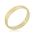 thumbnail image 5 of AVORA 10K Yellow Gold Unisex 4mm Highly Polished  Wedding Band Ring  - Size 7, 5 of 5