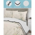 thumbnail image 4 of Botanical Floral King Size Down Alternative Comforter, Lightweight Comforter Quilt Bedding Set with Pillow Shams Summer Spring Farmhouse Flowers All Seasons Bed Comforter Duvet Insert 96"x106", 4 of 7