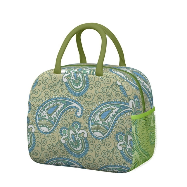 Sac à Lunch Artistique Ethnique – Design Rétro Paisley, Sac Isotherme pour Extérieur