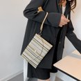 thumbnail image 4 of Bolsa Cartera de mano de moda para mujer, estilo étnico tejido de paja, color caqui Tmvgtek Para estrenar, 4 of 9