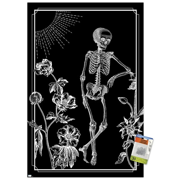 Skeleton - Nature Wall Poster with Pushpins, 22.375" x 34"