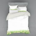 thumbnail image 1 of Ambesonne Floral Bedding Set 4 Pcs, Daisies in the Grass, Queen, Green White Yellow, 1 of 3