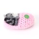 thumbnail image 1 of Gato durmiente en zapatilla muñeca zapatilla tejida gatito de piel sintética con sonido de maullidos Sywqhk libre de BPA, 1 of 9