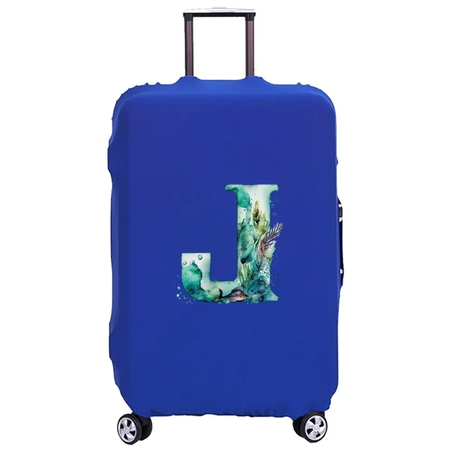 Luggage Cover Washable Case Cover Protective Case Scratch Proof Case Cover Suitable for Fish Letter Print Pattern Fits 18-32inch 8fish letter J L
