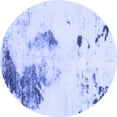 thumbnail image 1 of Ahgly Company Indoor Round Abstract Blue Modern Area Rugs, 7' Round, 1 of 4