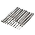 thumbnail image 4 of 10Pcs 1.0-3.175mm Router Spiral Bits Set End Mill Router Bits 2 Flutes Ball Nose, 4 of 8
