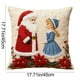 thumbnail image 2 of Christmas Pillow Covers 17.7x17.7 Inches Decorative Pillow Cases With Soft Fabric Hidden Zipper For Home Decor, 2 of 7