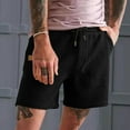 thumbnail image 5 of HCNTES Mens Board Shorts Bermuda Shorts Stretch Drawstring Summer Beach Shorts with Pockets(Black,XL), 5 of 5