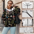 thumbnail image 3 of Yuyamidu Mushroom Hoodie Oversized Hoodies for Women Jackets Zip Up Hoodie Long Sleeve Sweatshirts with Pockets Long Sleeve Women's Hooded Sweatshirts XL, 3 of 8