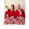 thumbnail image 4 of Gustave Christmas Family Matching Pajamas Set Striped Xmas Family Pjs Set Holiday Jammies Sleepwear 2 Pieces Long Sleeve Tops Pants Loungewear for Women Men Kids Couples, 4 of 5