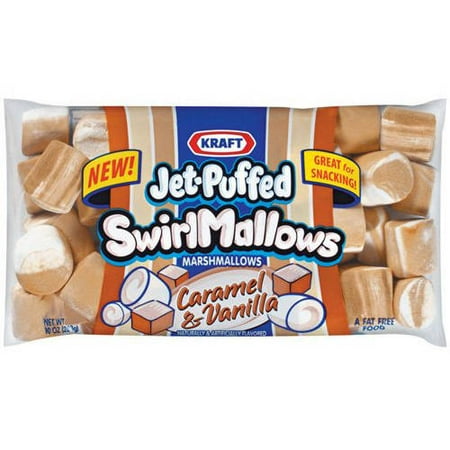 Jet-puffed Swirl Mallows Caramel & Vanilla Marshmallows, 10 Oz 