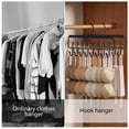 thumbnail image 4 of Belt Hanger for Closet, 8 Hooks Wooden Hangers with Sturdy Mental Hooks, Clothes Hangers for Pants Dresses Ties Scarves Vests Accessories, 4 of 6