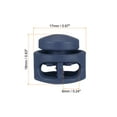 thumbnail image 2 of Cord Locks, Round Spring Toggle Stopper for Drawstring Bag Shoelaces, Navy Blue 100 Pack, 2 of 5
