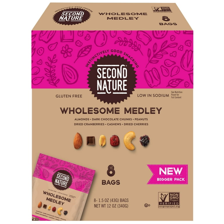 Kars Nuts Second Nature Wholesome Medley Trail Mix, Dark Chocolate