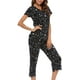 Hauts de Nuit pour Femmes avec Pantalons Capri Pyjama Sets – image 1 sur 7