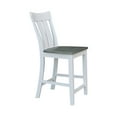 thumbnail image 6 of Ava Solid Wood Counterheight Stool - in White/Heather Gray, 6 of 10