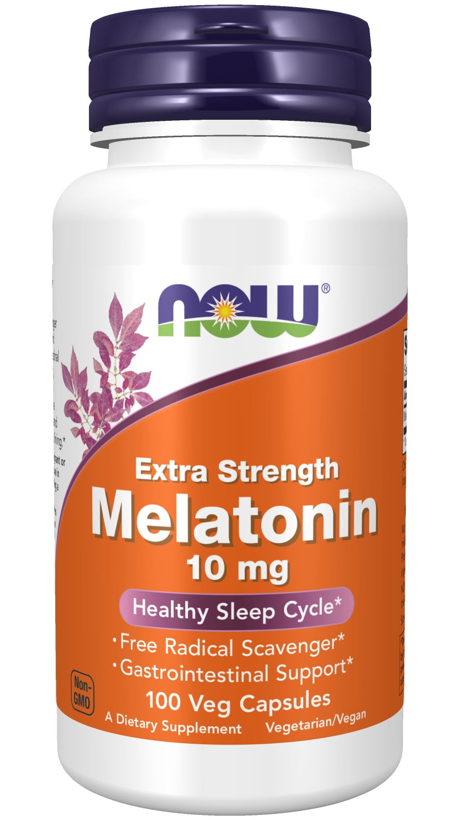 NOW Supplements, Melatonin, Extra Strength 10 mg, Free Radical