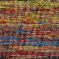 thumbnail image 2 of Laddha Home Designs 20" Red and Yellow Chindi Fringe Square Throw Pillow, 2 of 9