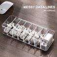 thumbnail image 3 of Data Charge Cable Management Box USB Cord Sorter Holder Cosmetics Organizer Box Desk Accessories Organizer and Storage, 3 of 10