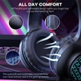 thumbnail image 4 of Onikuma USB 3.5mm Auriculares con cable para auriculares Portátil Auricular Volumen Ajustable Juego Consola Consola Auriculares Desktop PC Accesorio X7 Inevent EL005812-01B, 4 of 7