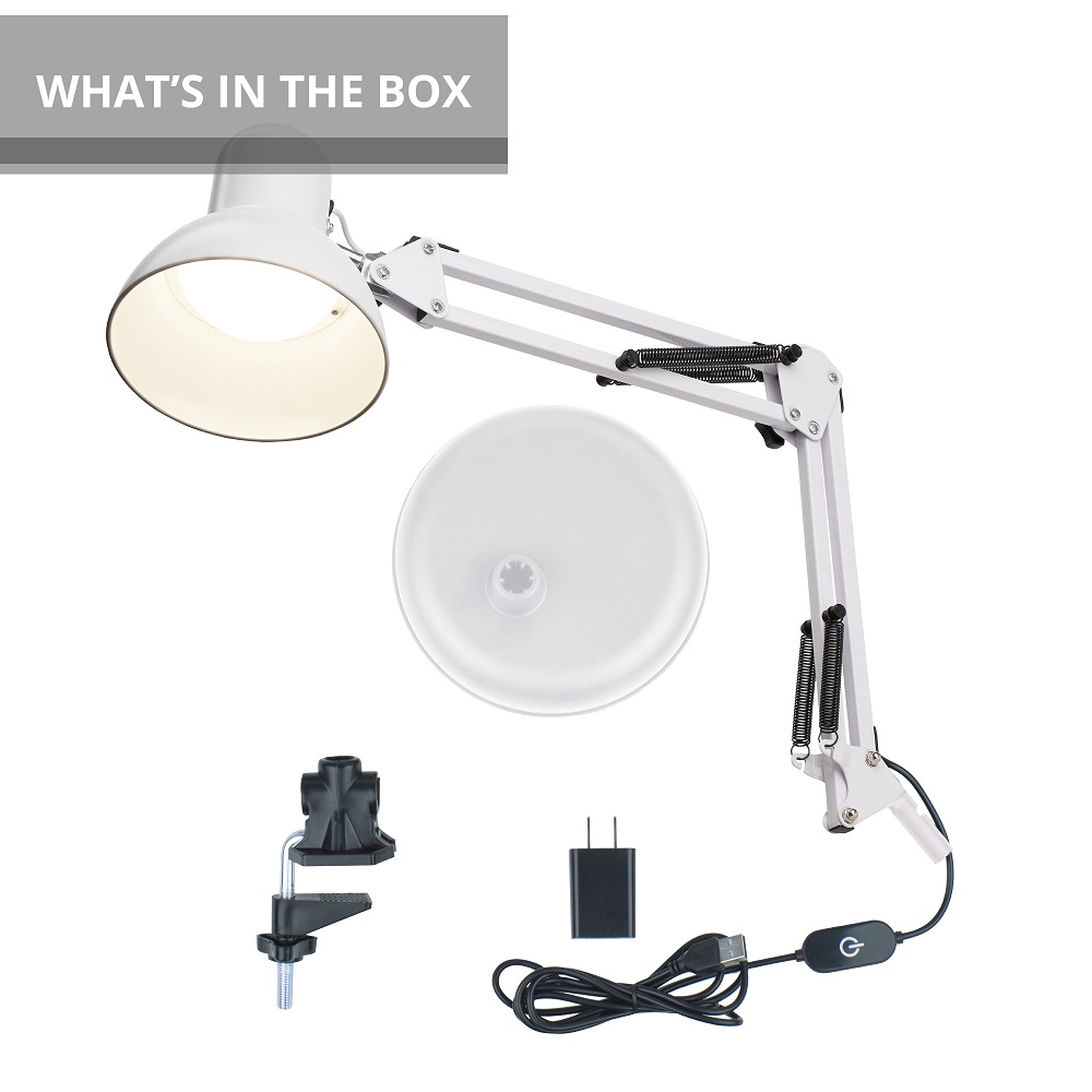 Newhouse Lighting LED Architect Desk Lamp with Dimming - White
