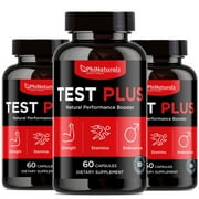 Testosterone Booster (Pack of 3)– Muscle Growth – Libido Booster for Men Strength Sex Drive Endurance – Male Enhancement Pills – Male Supplement – Testosterone Supplement Pills for Men by Phi Naturals