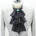 thumbnail image 5 of Womens Steampunk Colonial Jabot Necktie Victorian Ruffle Neck Collar Detachable Collar Cosplay Costume Accessories, 5 of 8