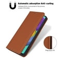 thumbnail image 5 of Dteck Case for Samsung Galaxy A51 5G 6.5-inch, Luxury Magnetic Skin-Friendly Feel Leather Card Holder Wallet Case Folio Kickstand Cover,Brown, 5 of 8