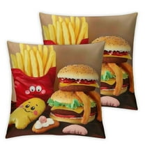 Cute Food Plush Toy - Soft and Fluffy Fun Food Stuffed Plush Pillow, Perfect Plush Toys Gift for Kids and Friends (French Fries, inch,)