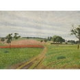 thumbnail image 3 of Camille Pissarro 14x11 Black Modern Framed Museum Art Print Titled - Les Coteaux De Thierceville, Gray Time (1888), 3 of 5