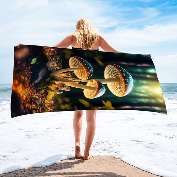 Uiz Merueh Beach Towel Large Towel Pool Towels, Highly Absorbent, Light Weight, Soft and Quick Dry Swim Towels, for Parties, Guests