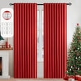 thumbnail image 1 of Cortinas MIULEE 2 Paneles 132x213 cm Termoaislantes Opacas Rojas, 1 of 9
