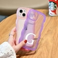 thumbnail image 4 of TIAN LI for iPhone 15 Case, A-Z Initials Personalized iPhone 15 Case for Girl, Kawaii Stylish Protective iPhone 15 Case for Women - Purple-N, 4 of 6