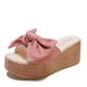 thumbnail image 1 of 7cm o 9cm, zapatillas de verano con cuña para mujer, apliques de plataforma, sandalias antideslizantes para playa con lazo para mujer, zapatos zuecos, toboganes para mujer 36 Gao Jinjia LED, 1 of 2