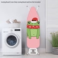 thumbnail image 3 of Christmas Frog Iron Pad Board Cover 15x54 Iron Board Cover with Elastic Fasteners Dust Covers Fastener Straps Space Saver, 3 of 5