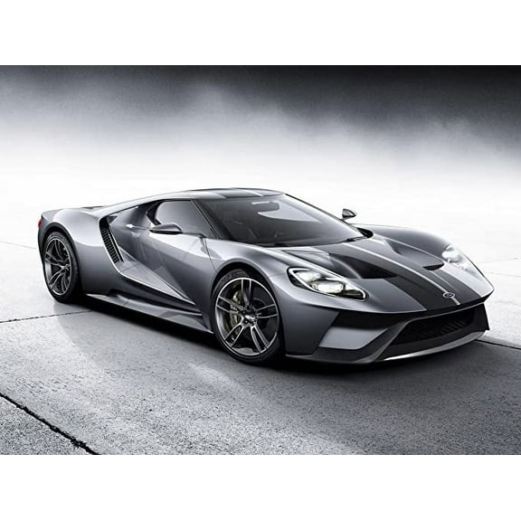 Iconic Arts Laminated 32x24 Poster: Ford GT Sports Car